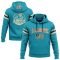 Custom Stitched Teal Vintage USA Flag City Cream-Black Football Pullover Sweatshirt Hoodie